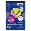 Pacon Note Pad, 5 Vibrant Assorted Colors, 4in. x 6in., 100 Sheets Per Pad, 12PK MMK11508